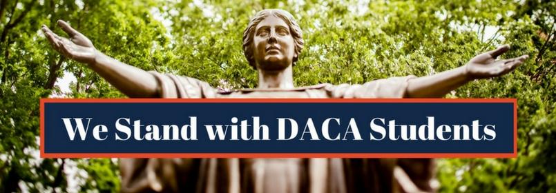 We Stand With DACA Students banner image